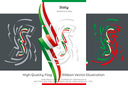 Italy flag ribbon vector, a Templates & Theme by Simbos (Thumbnail 2 of 9)