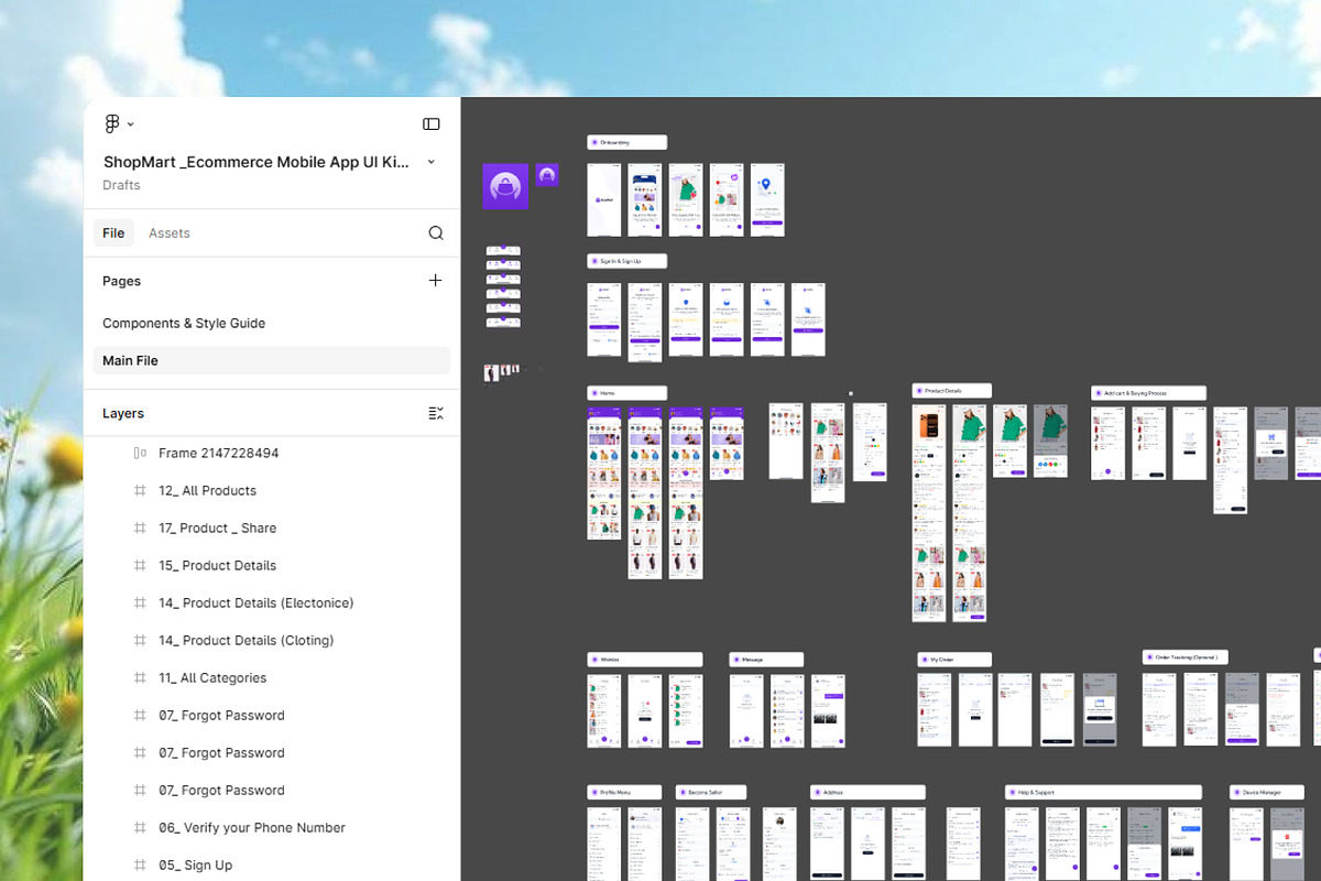 eCommerce Mobile App UI Kit, an UI Kit Template by DesignsLab (Photo 4 of 8)