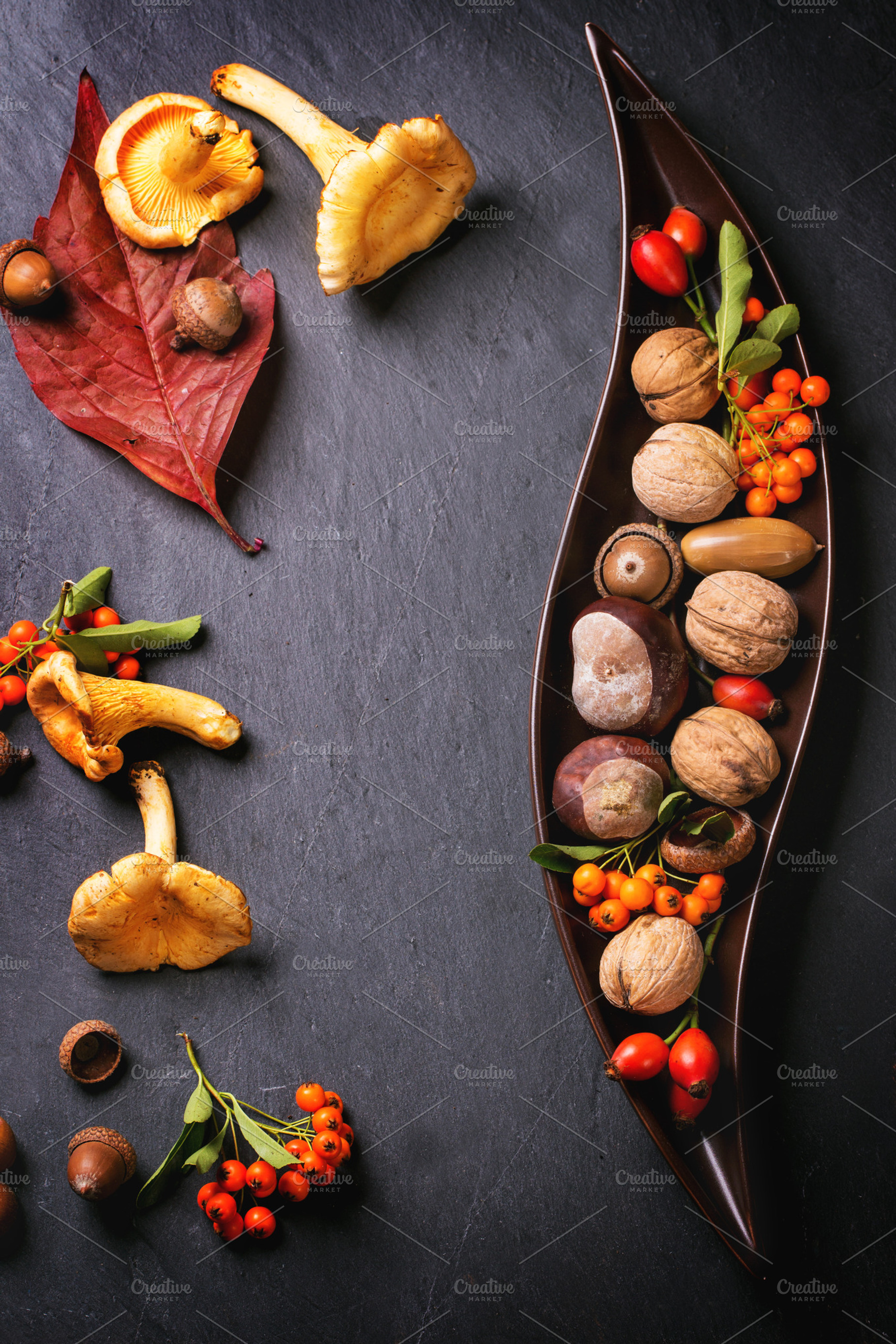 Pumpkins nuts and mushrooms featuring pumpkin, autumn, and thanksgiving