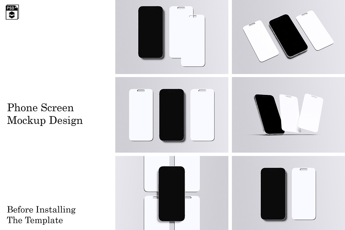 Phone Screen Mockup, an iPhone Mockup by Riel Concept (Photo 2 of 8)