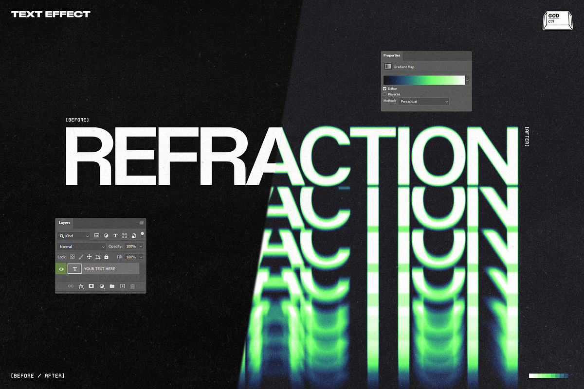 Diffusion Text Effect, a Graphic by God Control (Photo 2 of 6)