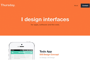 Thursday Portfolio Theme - HTML/CSS