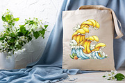 Watercolor Cozy Yellow Summer Clipar, an Empty State Illustration by SVGArt (Thumbnail 6 of 9)