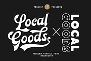 Local Goods Font, a Font by HRDR (Thumbnail 1 of 10)