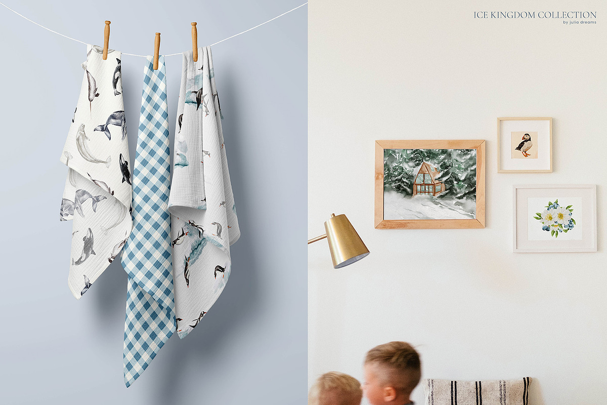 Ice Kingdom Watercolor Collection, an Object Graphic by Julia Dreams (Photo 11 of 11)
