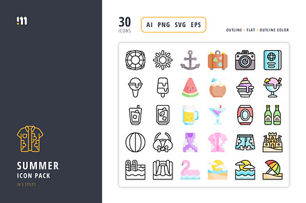 Summer Icon Set