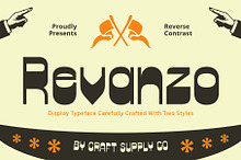 Revanzo – Reverse Contrast Font