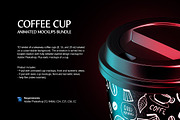 Coffee Cup Animated Mockups Bundle, a Cups & Container Mockup by rebrandy (Thumbnail 2 of 20)