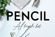 Pencil AI brush kit, a Brush Add-On by Leo Studio Design Lab (Thumbnail 3 of 3)