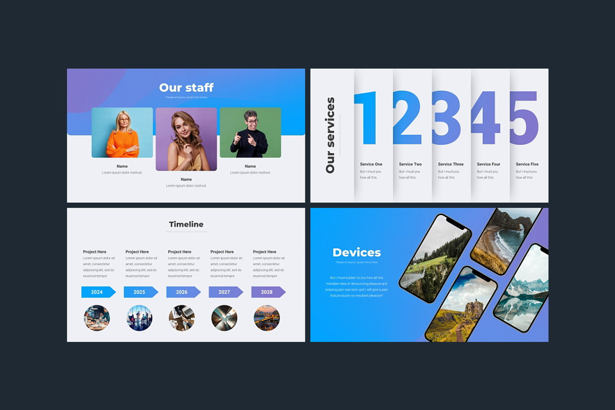 Pitch Deck Company Solutions Keynote, a Presentation Template by Presentation Templates (Photo 4 of 6)