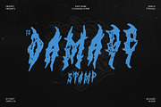 CS Damage Stamp, a Blackletter Font by Craft Supply Co. (Thumbnail 1 of 8)