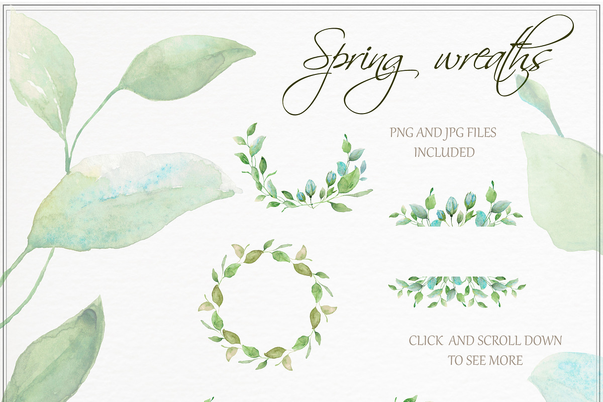 Fresh spring watercolors, a Decorative Illustration by SaharaArt (Photo 2 of 9)