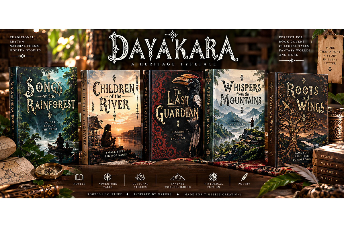 Dayakara, a Symbol Font by Art StoreID (Photo 9 of 16)