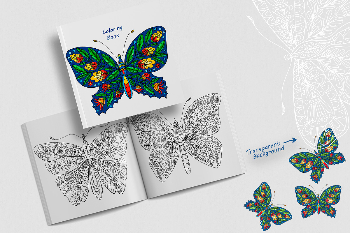 Butterflies with floral ornaments, a Brushes & More by dnapslvsk (Photo 4 of 5)