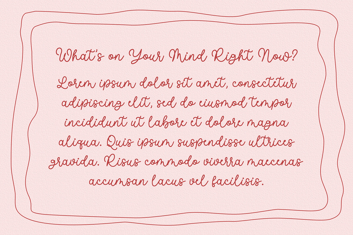 Picky Mother - Cute Monoline Font, a Script Font by Airotype (Photo 9 of 12)