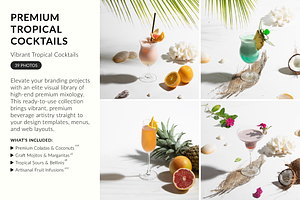 Premium Tropical Cocktails 39 Photos