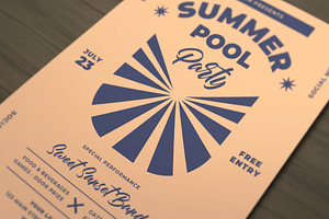 Summer Pool Party Template Set