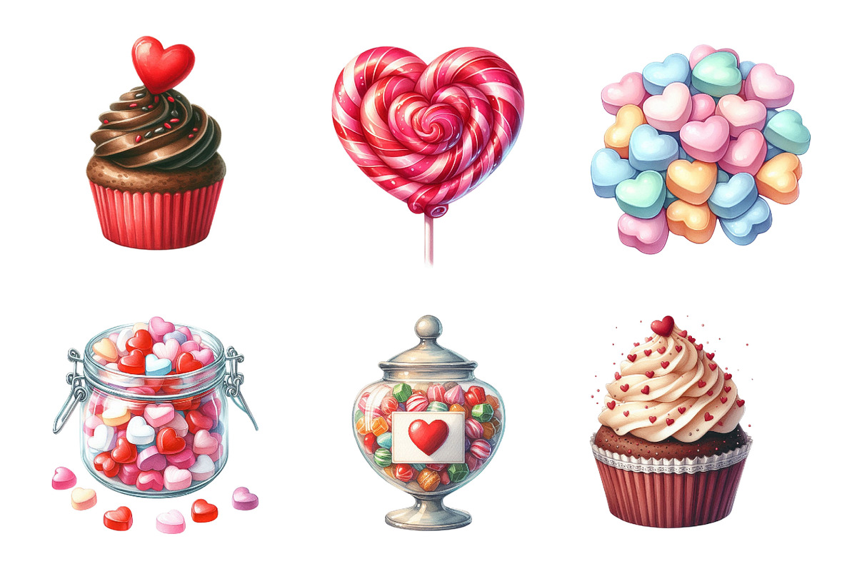 Chocolate & Candy Valentine PNG, an Illustration by Design Market (Photo 5 of 5)