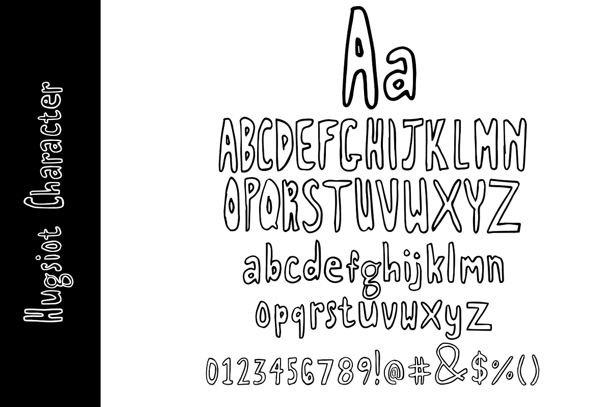 Hugsiot Hand Drawn Font, a Handwritten Font by madeDeduk (Photo 6 of 8)