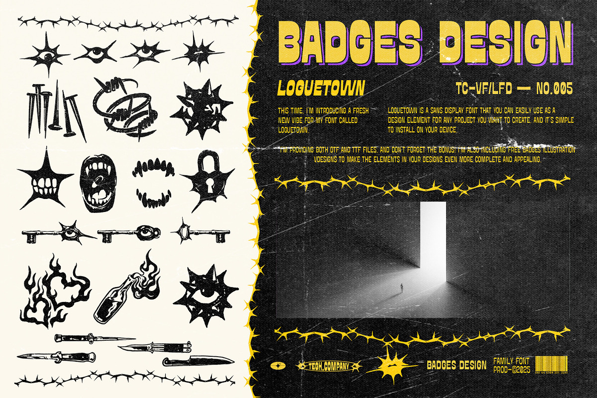 LOGUETOWN SANS DISPLAY, a Sans Serif Font by Tegh co. (Photo 13 of 20)