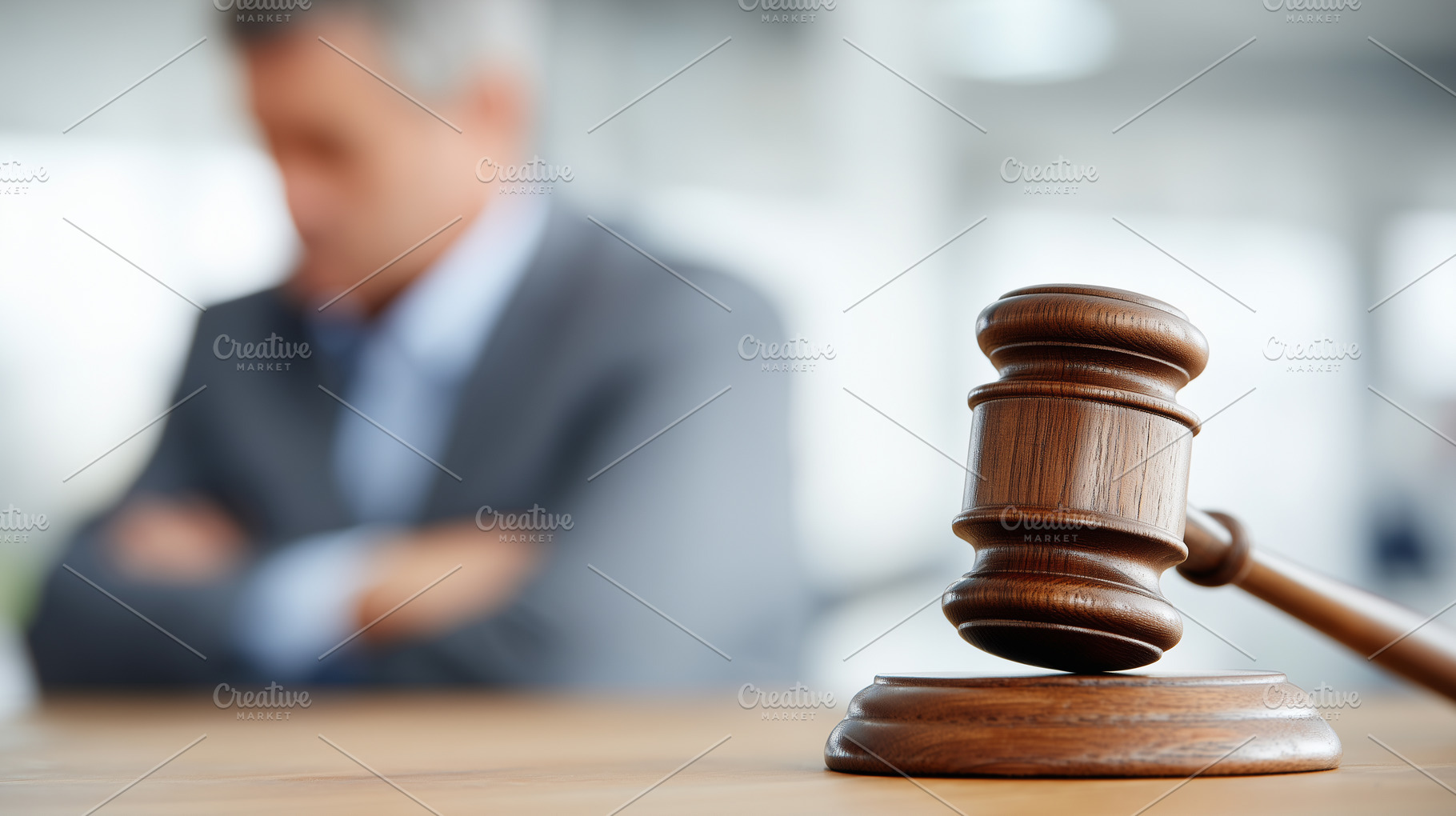 Wooden judge gavel on a desk, a Business Photo by MistyDay