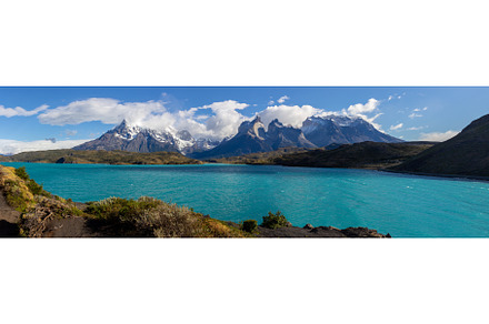Panoramic view of Pehoe lake in, a Nature Photo by LARISA BLINOVA