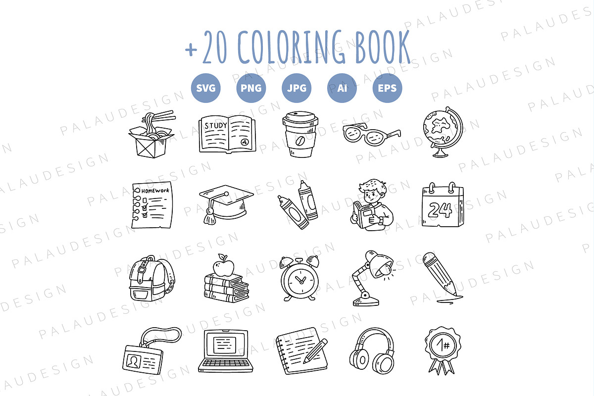 Student Education Clipart, an Education Illustration by Palau (Photo 8 of 9)