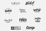 10 Minimal Retro Logos, a Branding & Logo Template by Nuzzo (Thumbnail 2 of 12)
