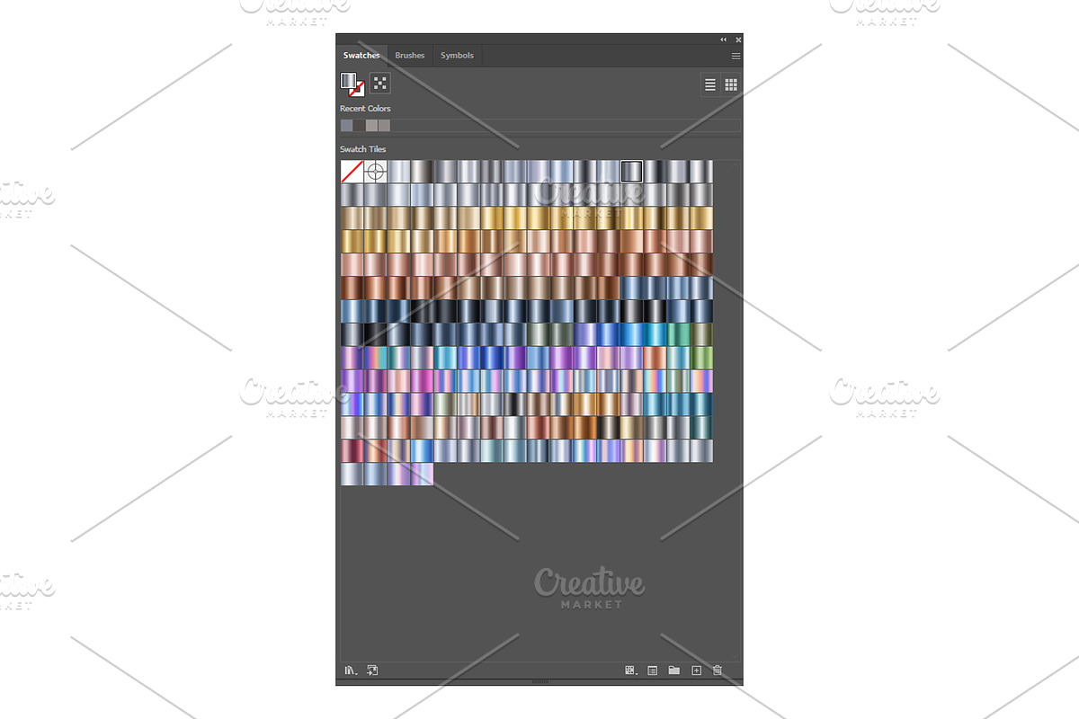 CHROME GRADIENTS PS & Illustrator, a Gradient Add-On by Juksy (Photo 3 of 3)