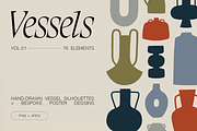 Ceramic Vessel & Vase Silhouettes, an Object Illustration by Wide Eyes (Thumbnail 1 of 13)