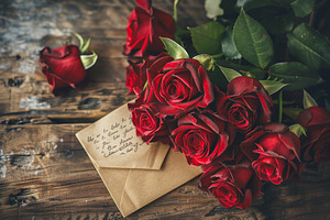 Bunch of vibrant red roses neatly ar, a Photo by Iftikhar Alam