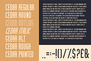 Cedar Ridge, 7 Styles!, a Sans Serif Font by MikeHill (Thumbnail 3 of 6)