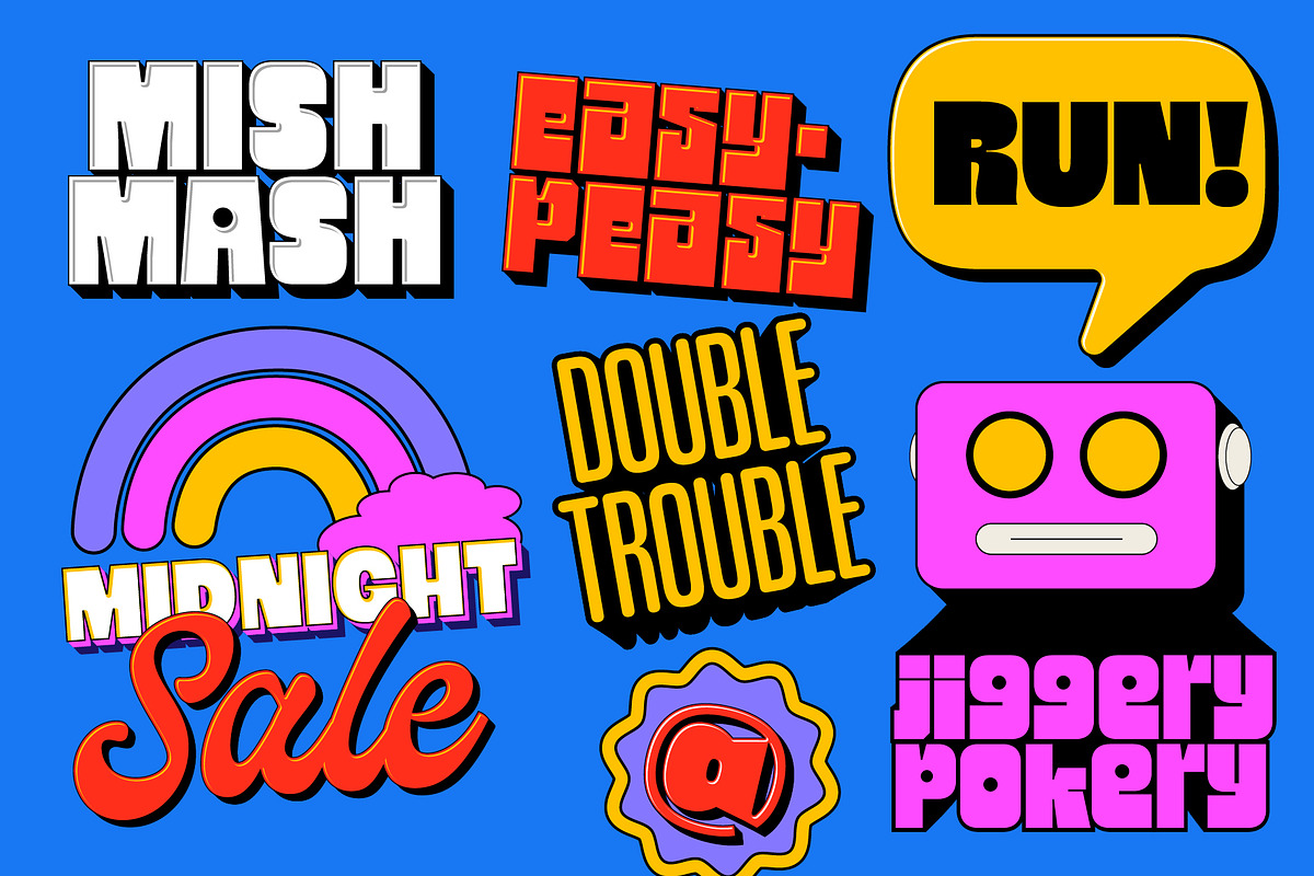 Popwave Font Pack, a Sans Serif Font by Adam Fathony (Photo 12 of 18)