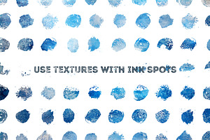 Vector Ink Textures Clipart