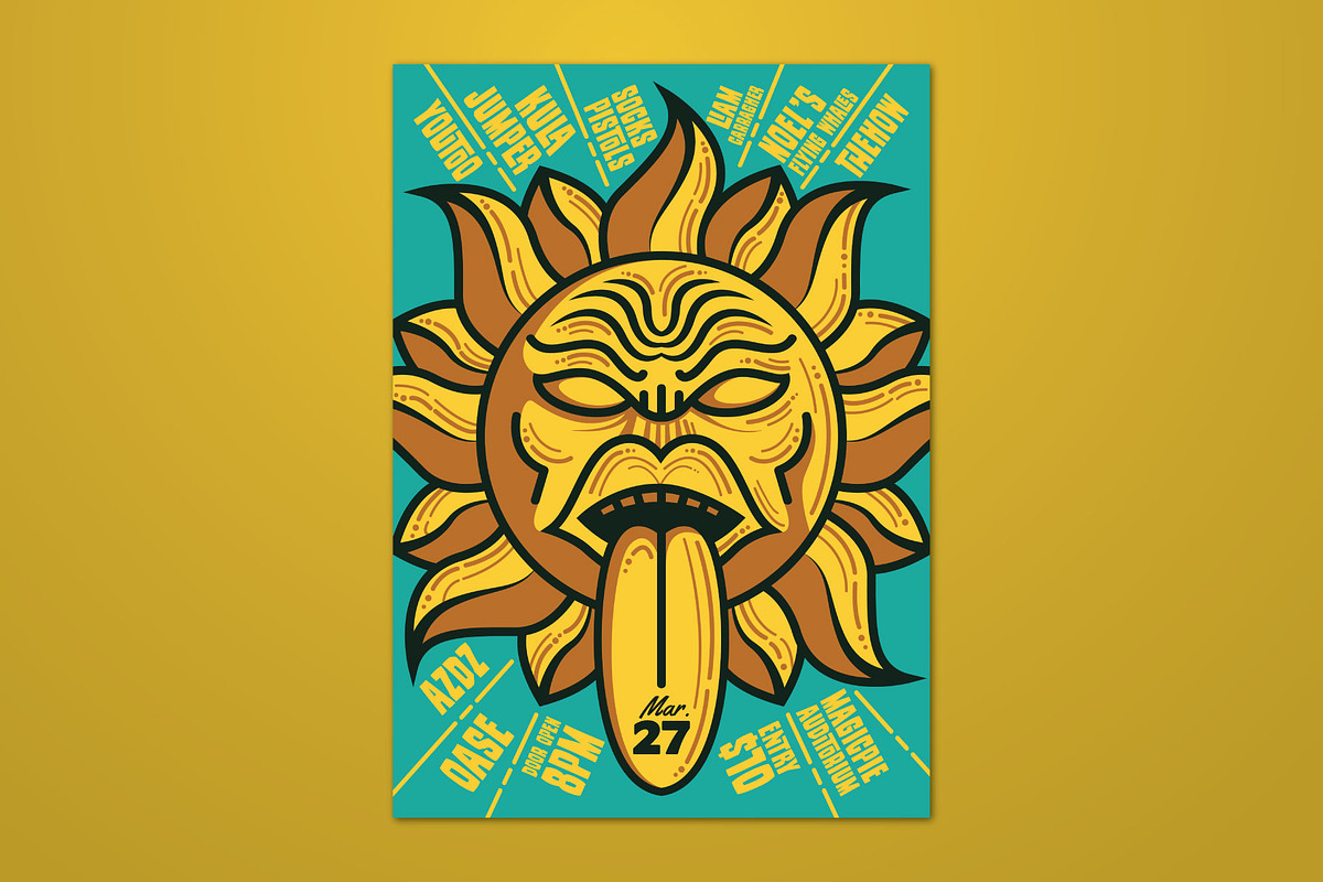 Sunny Summer Illustrated Flyer, a Flyer Template by ashenterprise (Photo 1 of 3)