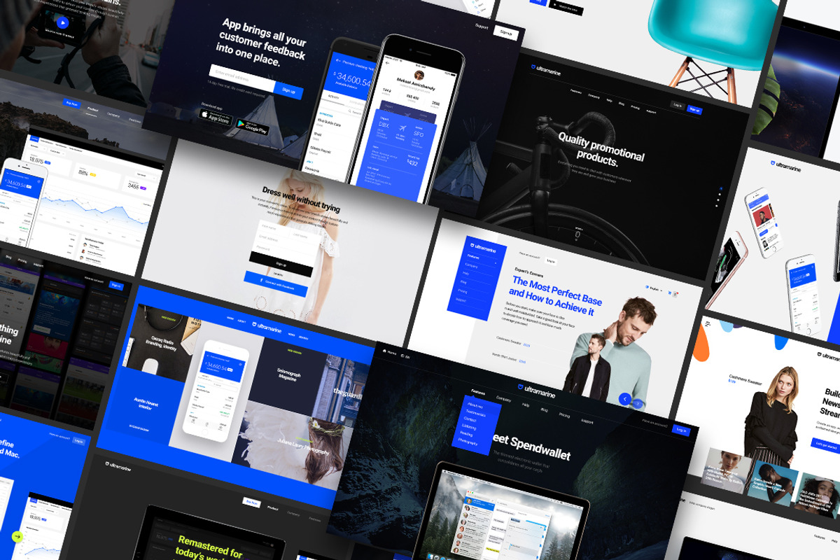 Ultramarine UI Kit, an UI Kit Template by Amirzhanuly (Photo 6 of 10)