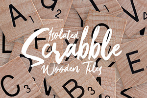 Wooden scrabble photo clipart