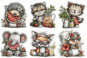 Whimsical Summer Animals Clipart, an Illustration by Black Bird Studio (Thumbnail 3 of 5)