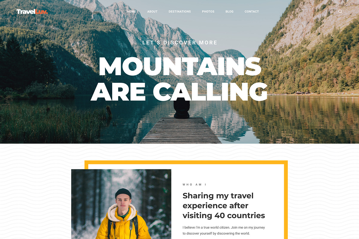 Travelluv - Travel Blog Web Template