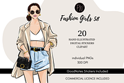 Fashion Girl 58 clipart png, an Illustration by Parinaz Wadia Design (Thumbnail 1 of 10)
