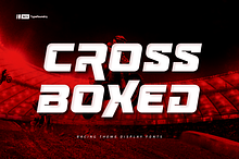 Cross Boxed Bold Modern Sport Fonts