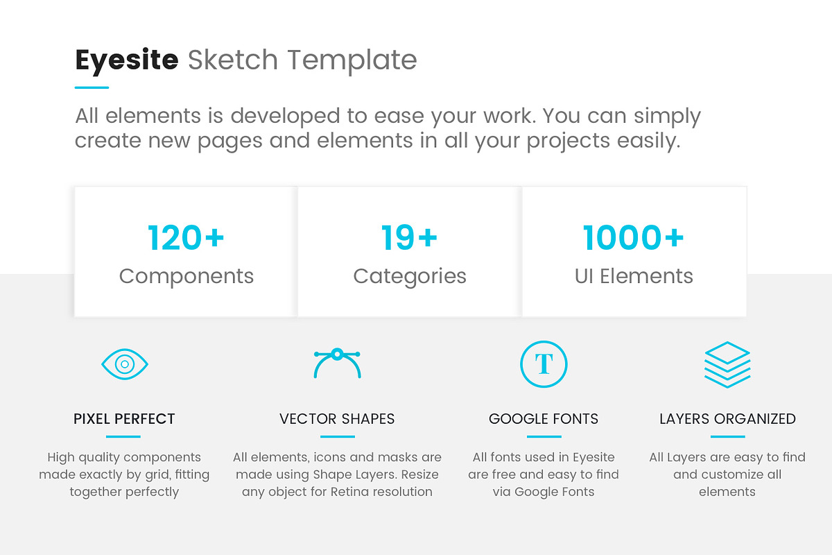 Multi-Prupose Sketch Template UI Kit, an UI Kit Template by App for Mobile & Website (Photo 4 of 21)