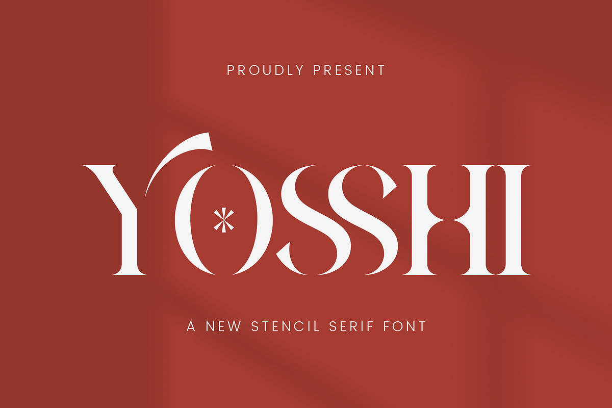 Yosshi - Stencil Serif Font, a Serif Font by AnnofaType (Photo 1 of 10)