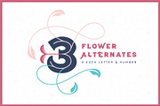 Flor Layered Font + Extras, a Font by Shoutbam (Thumbnail 3 of 20)