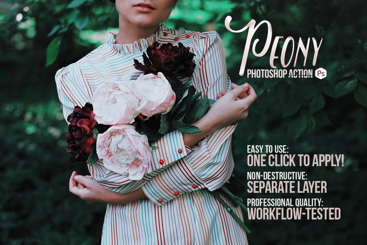 Peony Action for Photoshop, an Action Add-On by Presetrain Co. (Photo 5 of 5)