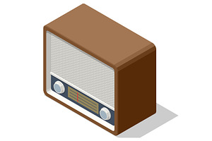Isometric classic wooden vintage, an Object Illustration by Golden Sikorka
