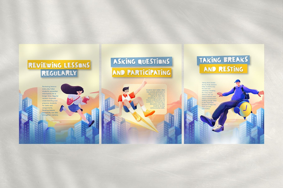 Study Habits Carousel Canva, a Social Media Template by Dstudio (Photo 4 of 5)