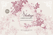 Vintage Garden Bouquet, a Pattern Graphic by Collection by VY (Thumbnail 1 of 10)
