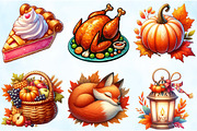 Watercolor Autumn Clipart, an Illustration by Craft Nest (Thumbnail 3 of 5)