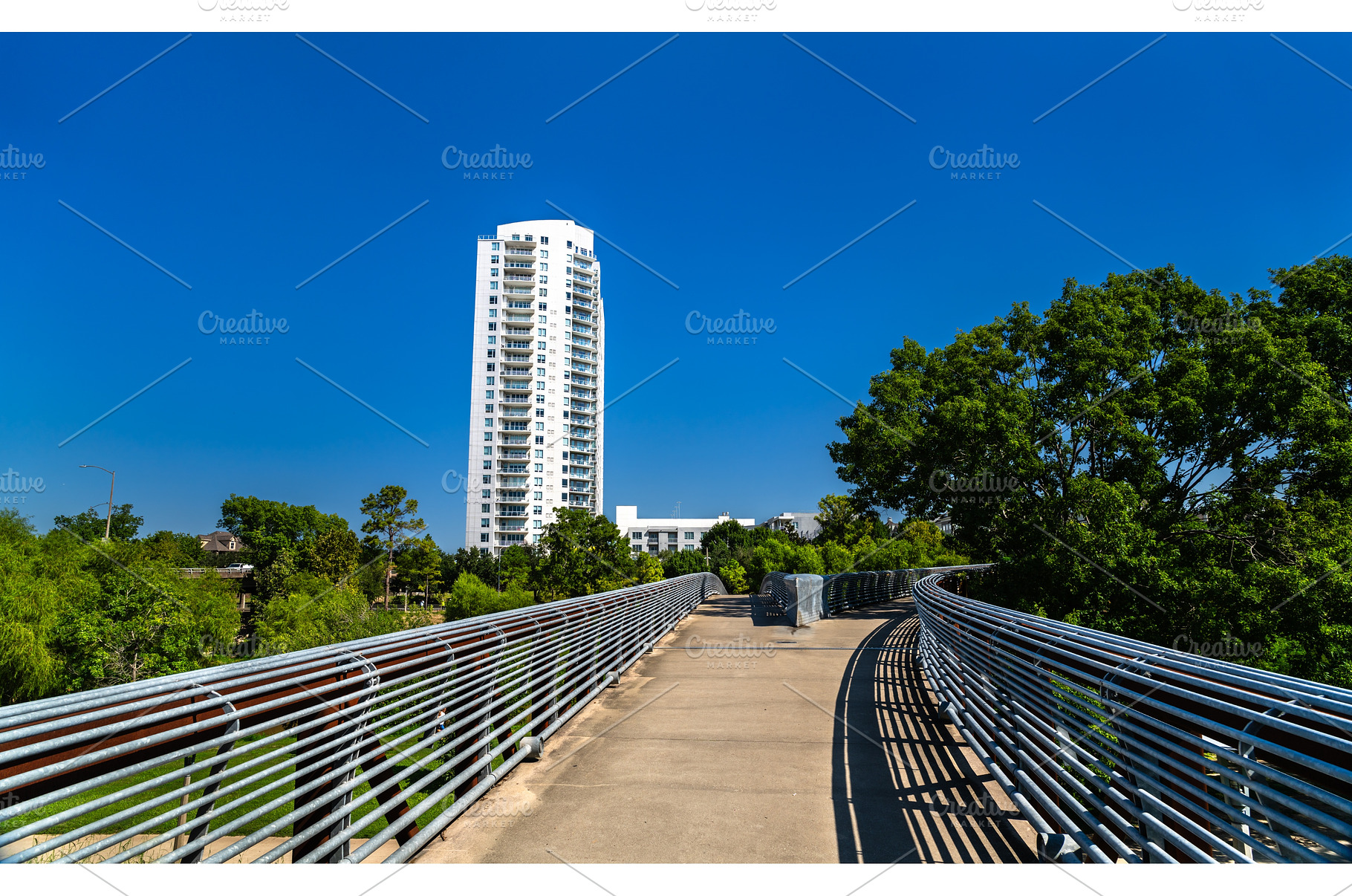 Rosemont Pedestrian Bridge over, an Architecture Photo by Leonid Andronov